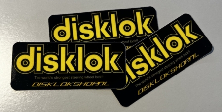 Raamstickers disklokshop disklok stuurwielslot auto beveiliging